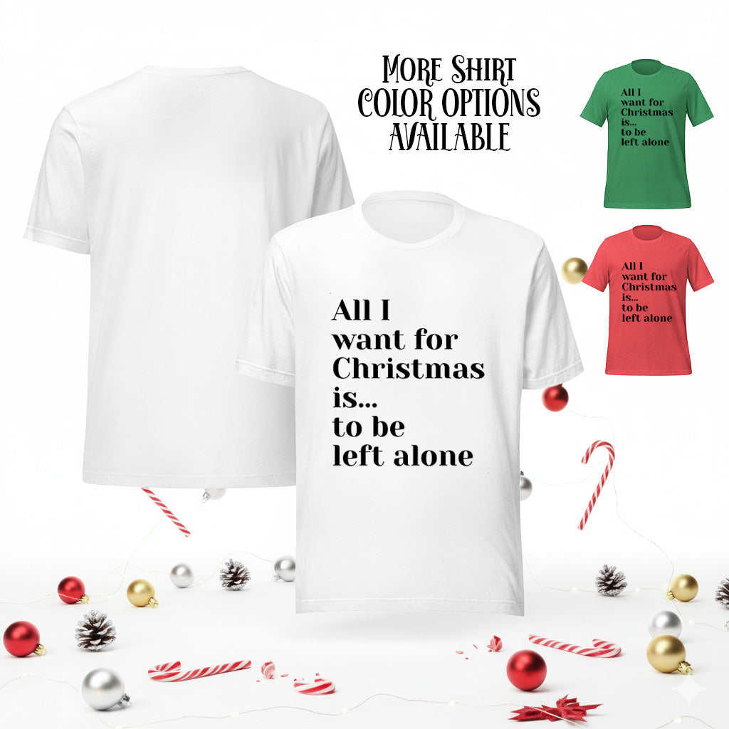 Left Alone Light Anti-Christmas / Bah Humbug T-shirt