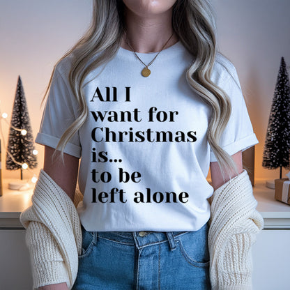 Left Alone Light Anti-Christmas / Bah Humbug T-shirt