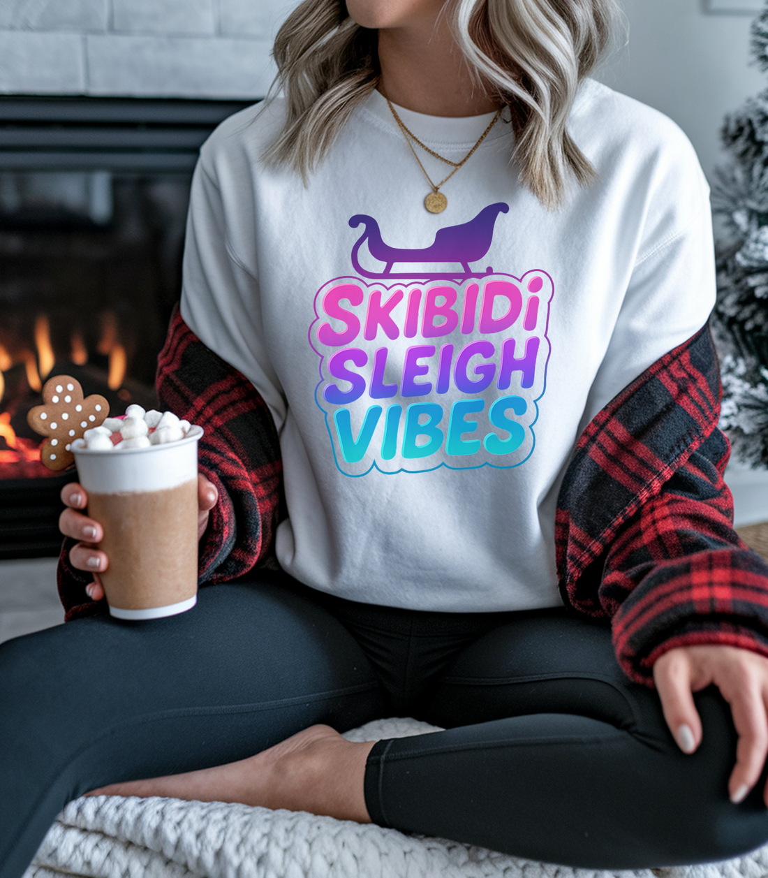 Skibidi Sleigh Teens T-shirt