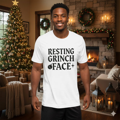 Resting Grinch Face Goth Anti-Christmas / Bah Humbug T-shirt | – RB Designa Co
