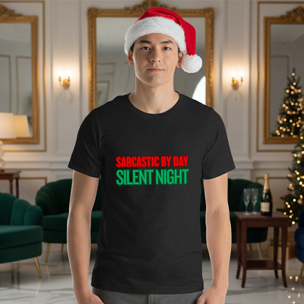 Sarcastic Silent Night Anti-Christmas / Bah Humbug T-shirt | – RB Designa Co