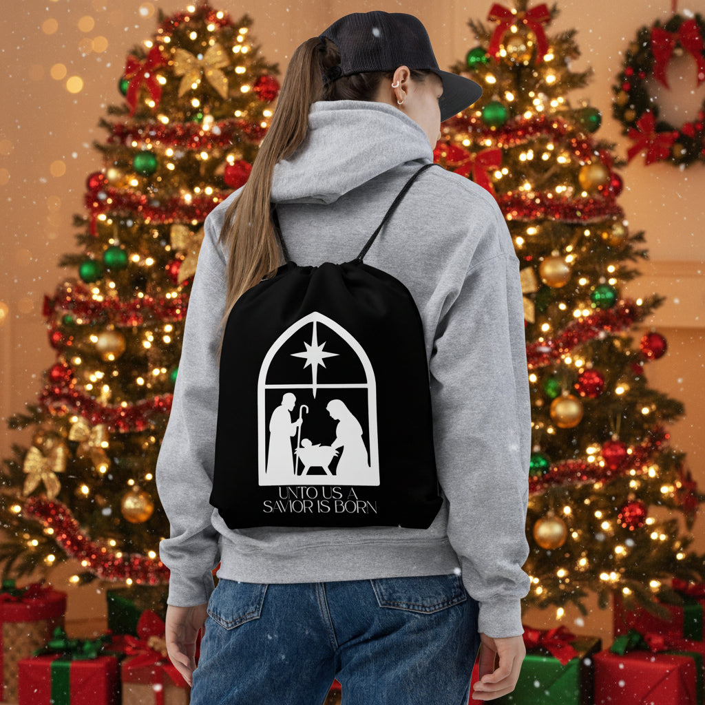 Savior is Born Whiote Outdoor Bag | â RB Designa Co