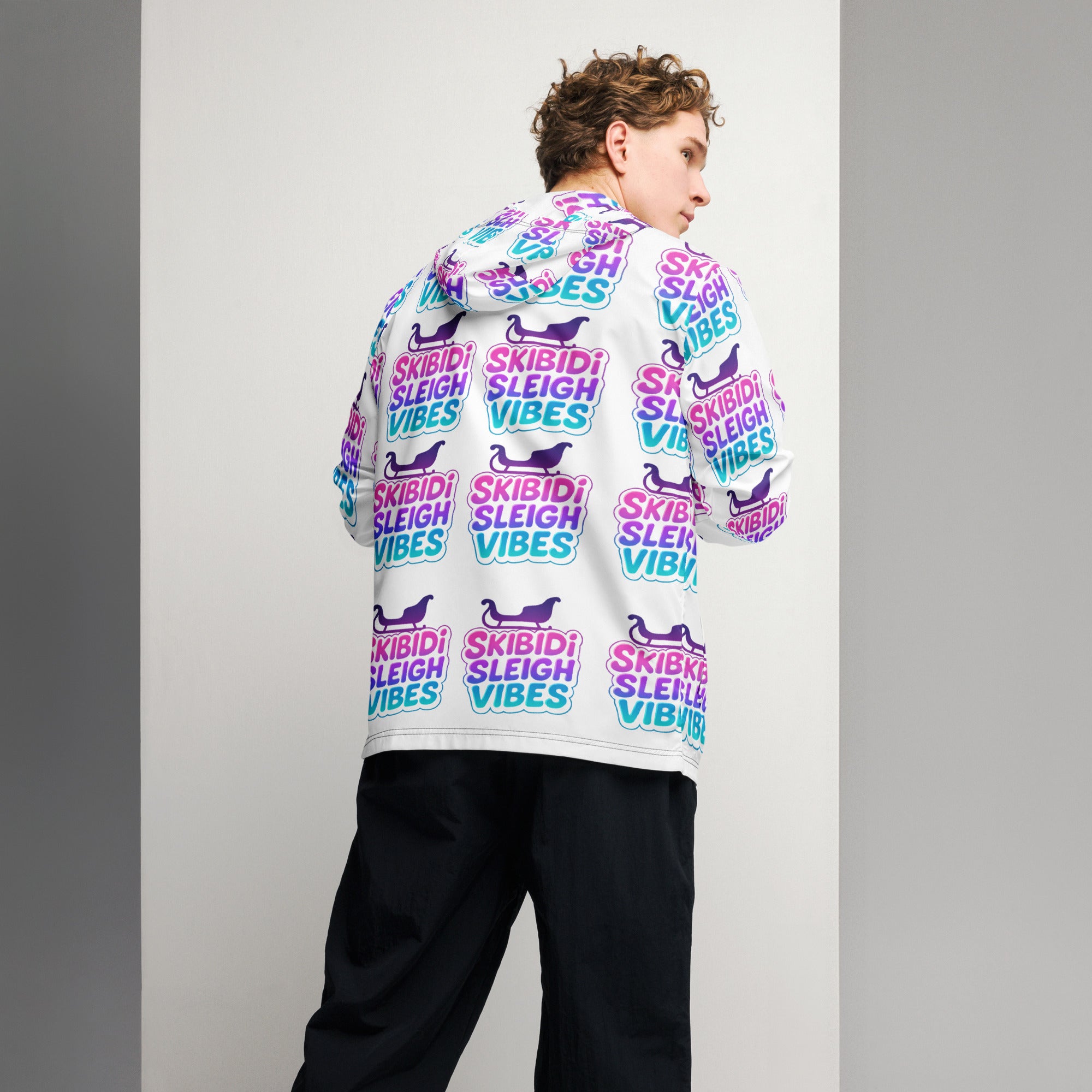 Skibidi Sleigh Teen Windbreaker | – RB Designa Co