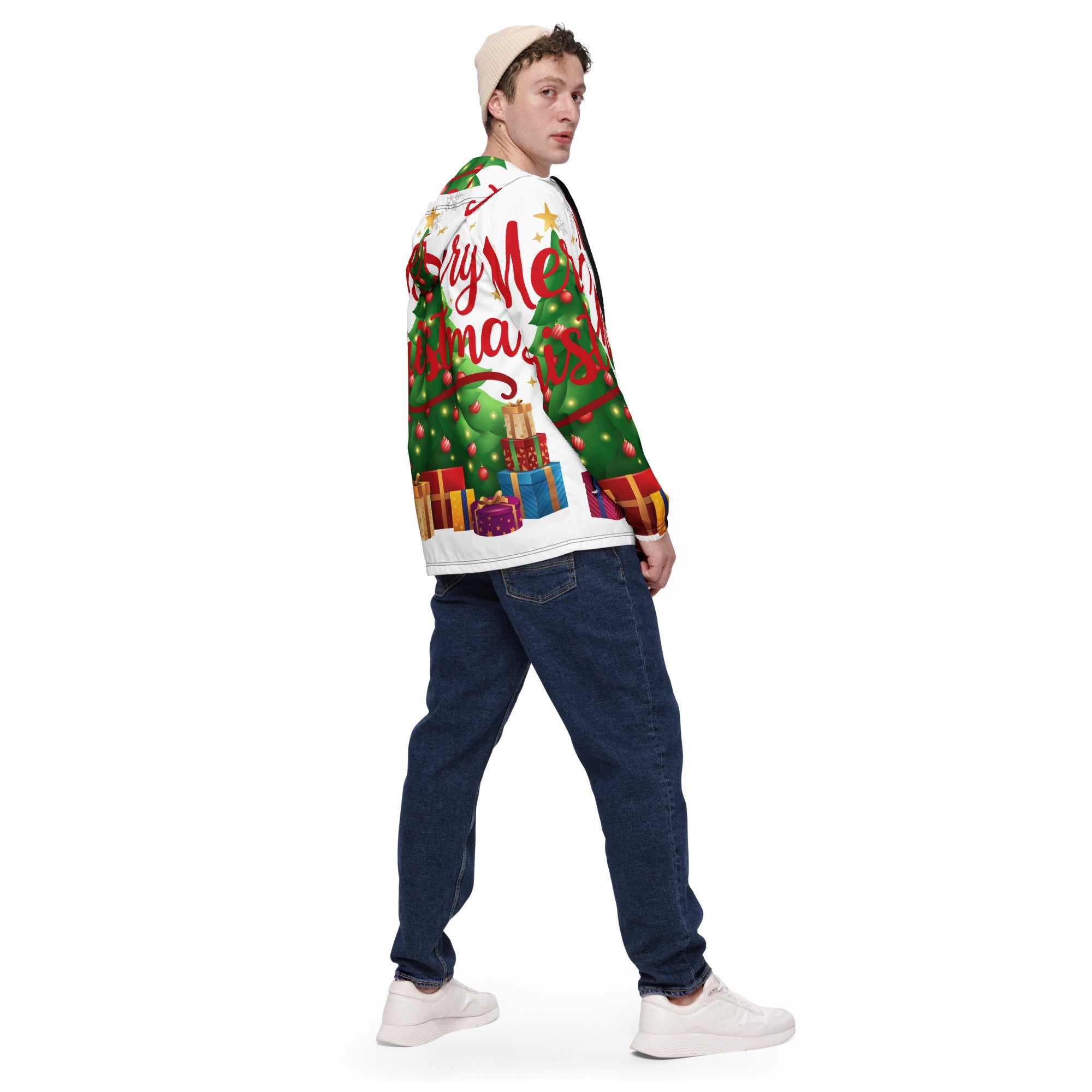 Merry Christmas Red Teen Windbreaker | – RB Designa Co