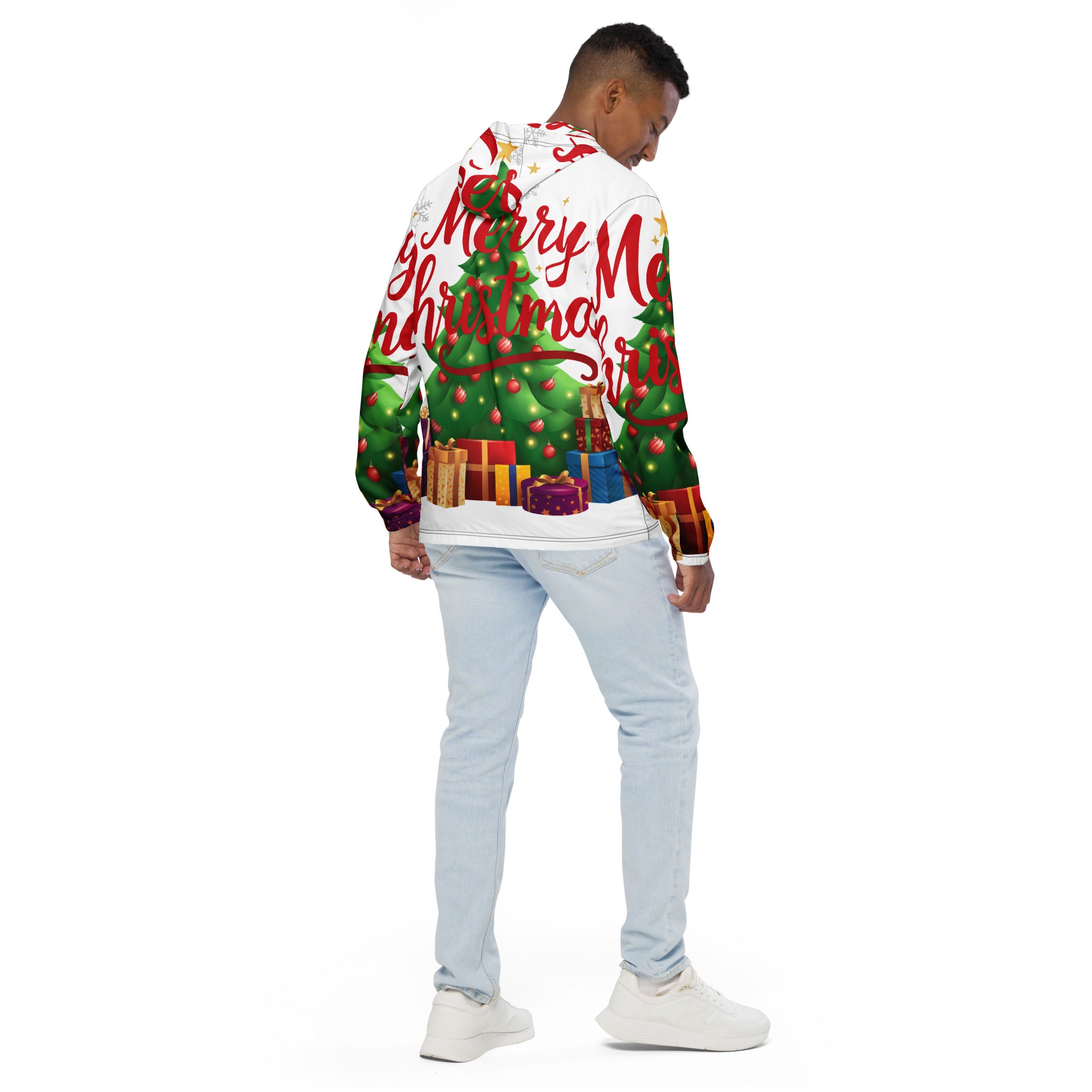 Merry Christmas Red Teen Windbreaker | – RB Designa Co
