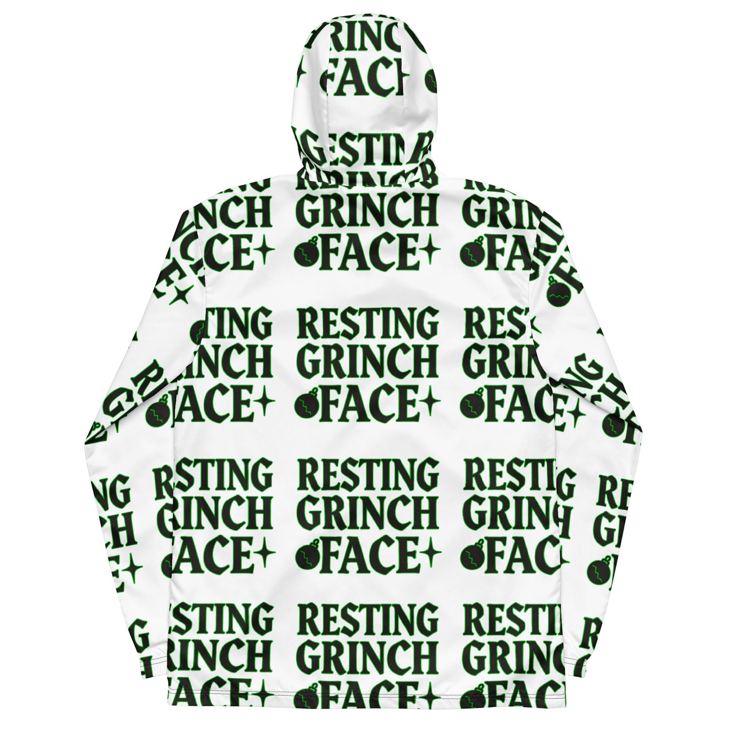 Resting Grinch Face Goth Teen Windbreaker | – RB Designa Co