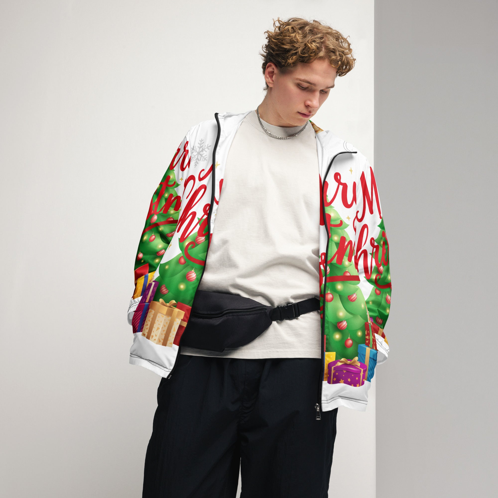 Merry Christmas Red Teen Windbreaker | – RB Designa Co