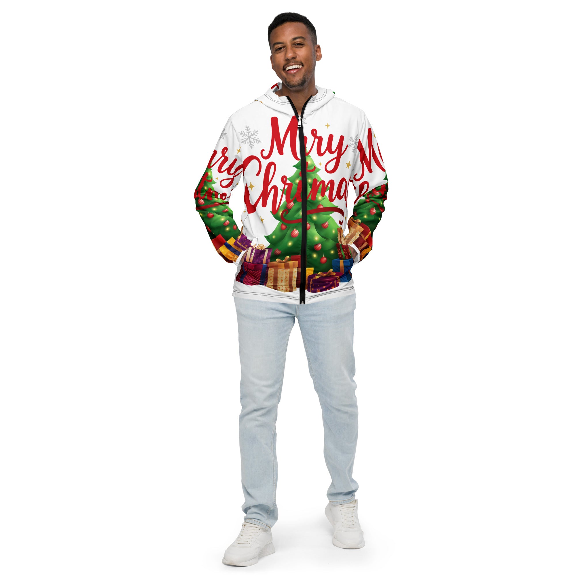 Merry Christmas Red Teen Windbreaker | – RB Designa Co