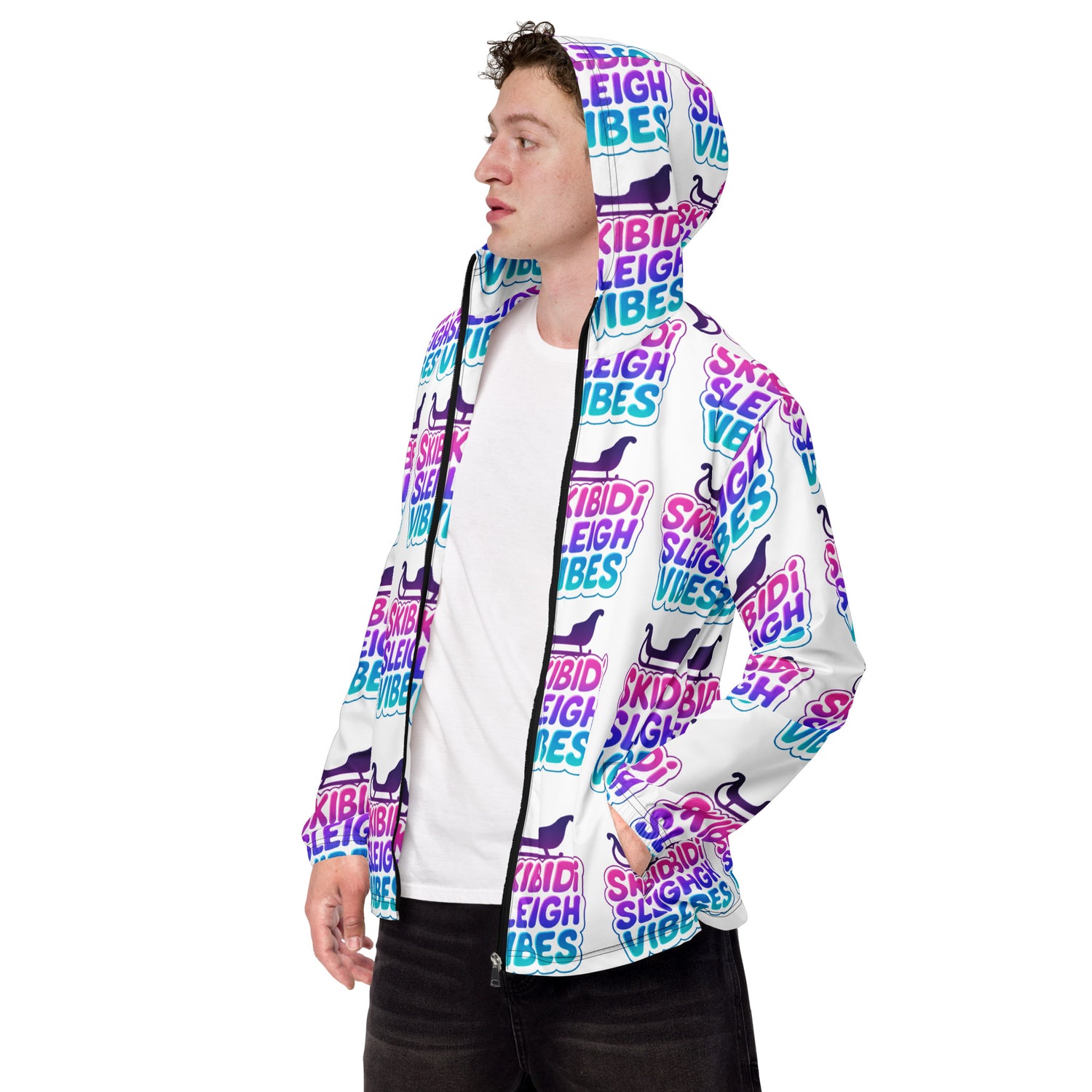 Skibidi Sleigh Teen Windbreaker | – RB Designa Co