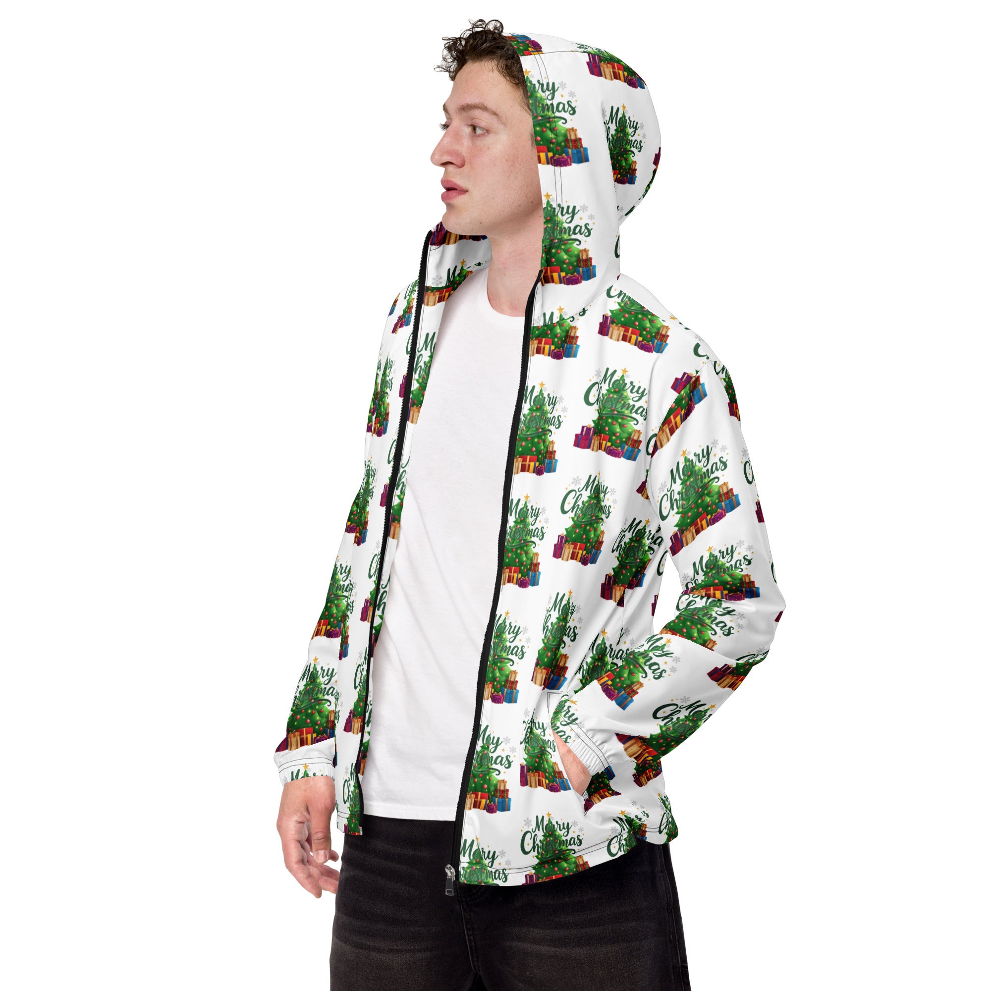 Merry Christmas Green Teen Windbreaker | – RB Designa Co