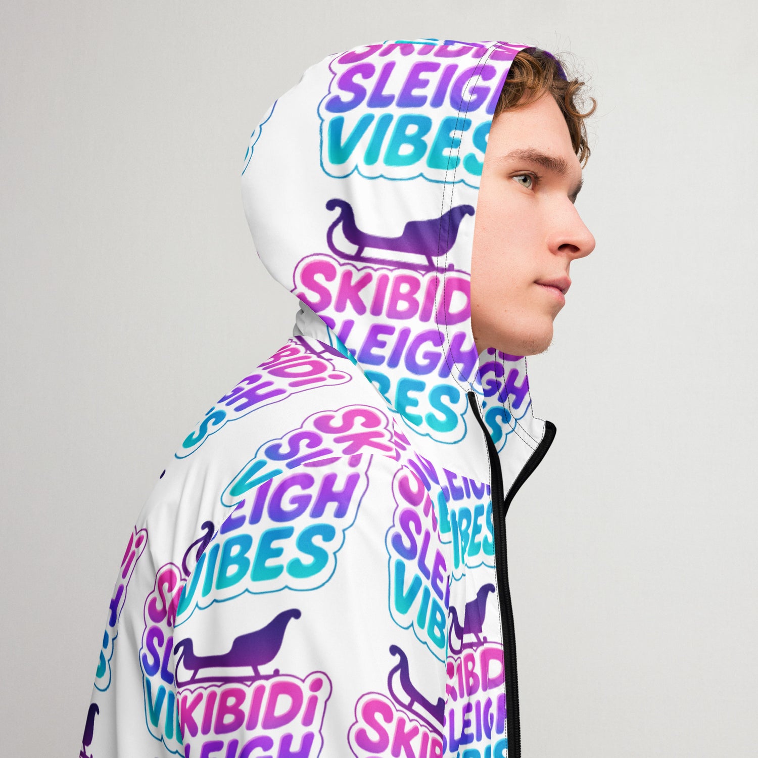 Skibidi Sleigh Teen Windbreaker | – RB Designa Co