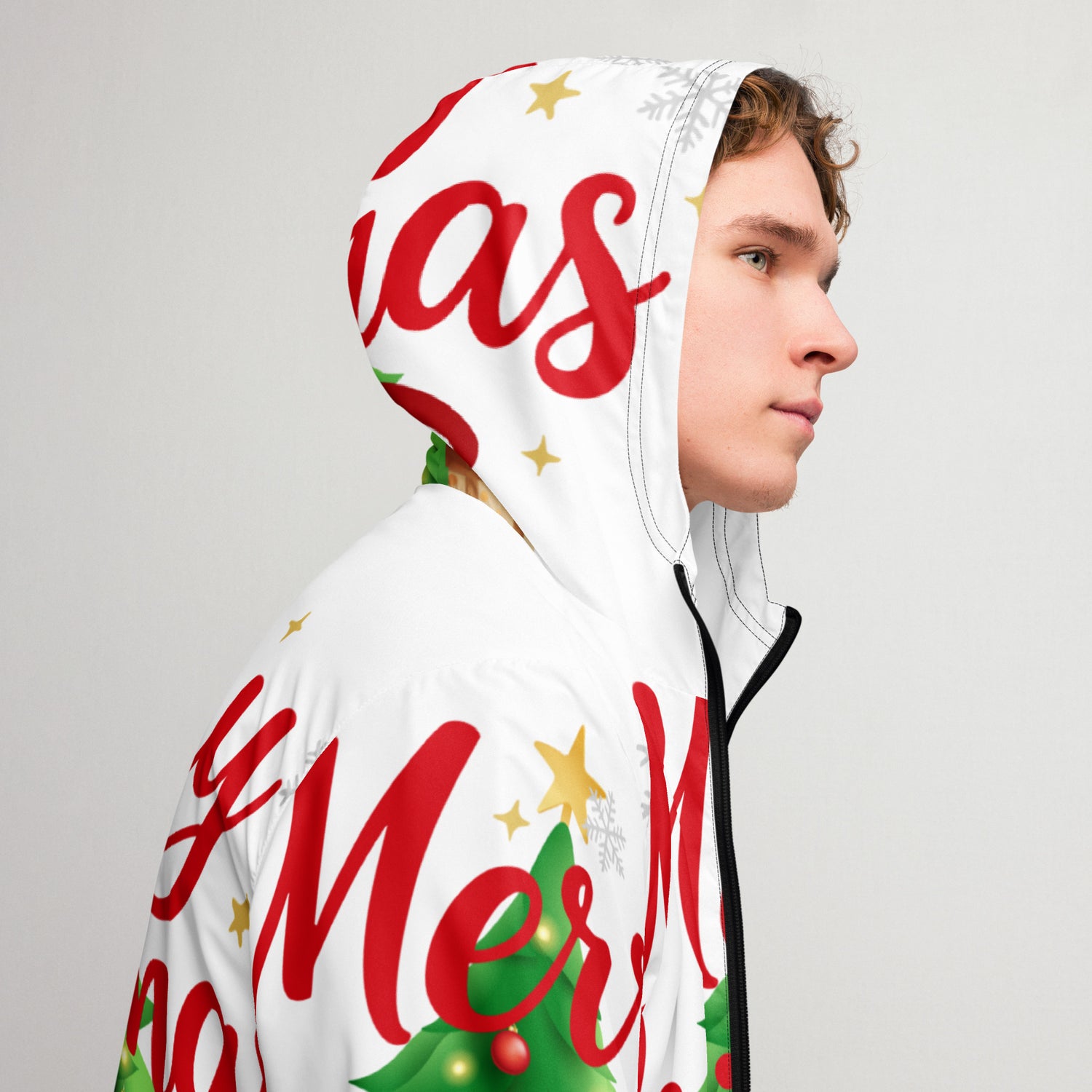 Merry Christmas Red Teen Windbreaker | – RB Designa Co