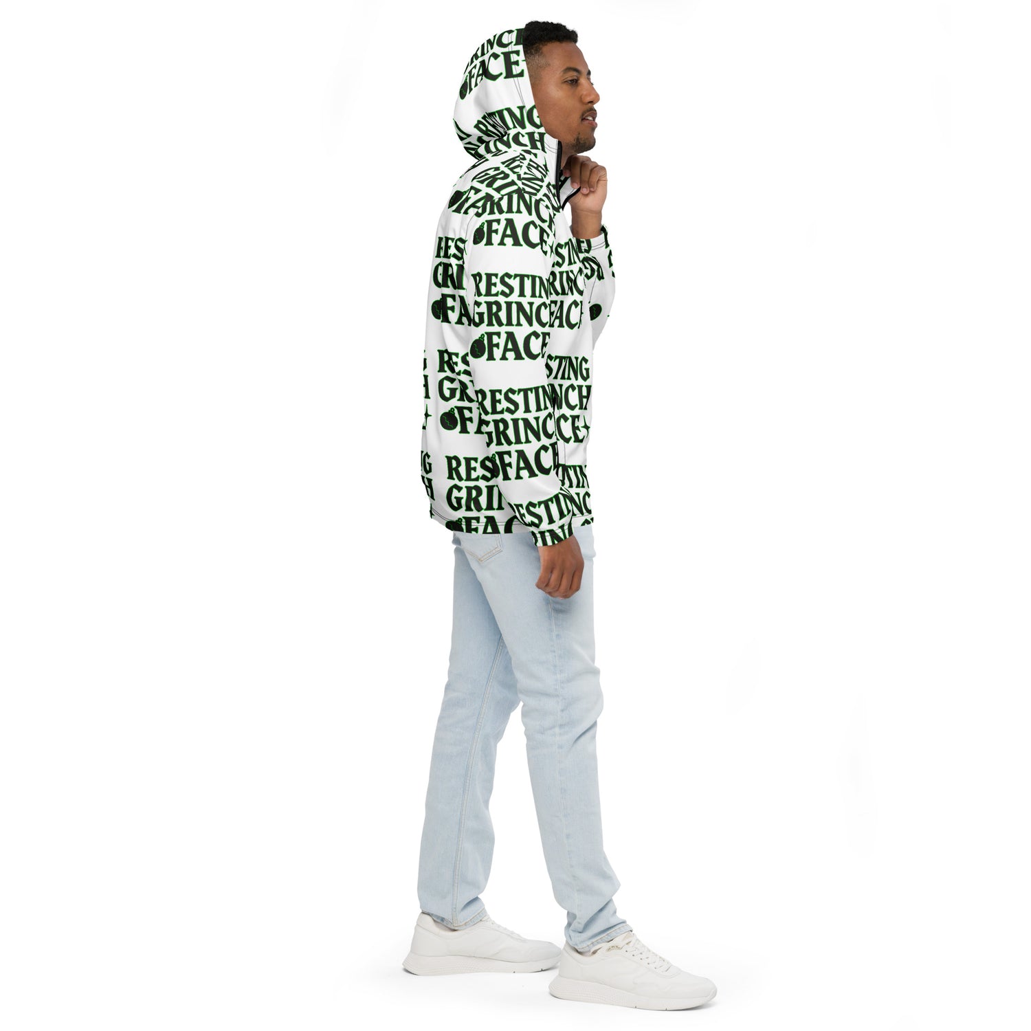 Resting Grinch Face Goth Teen Windbreaker | – RB Designa Co