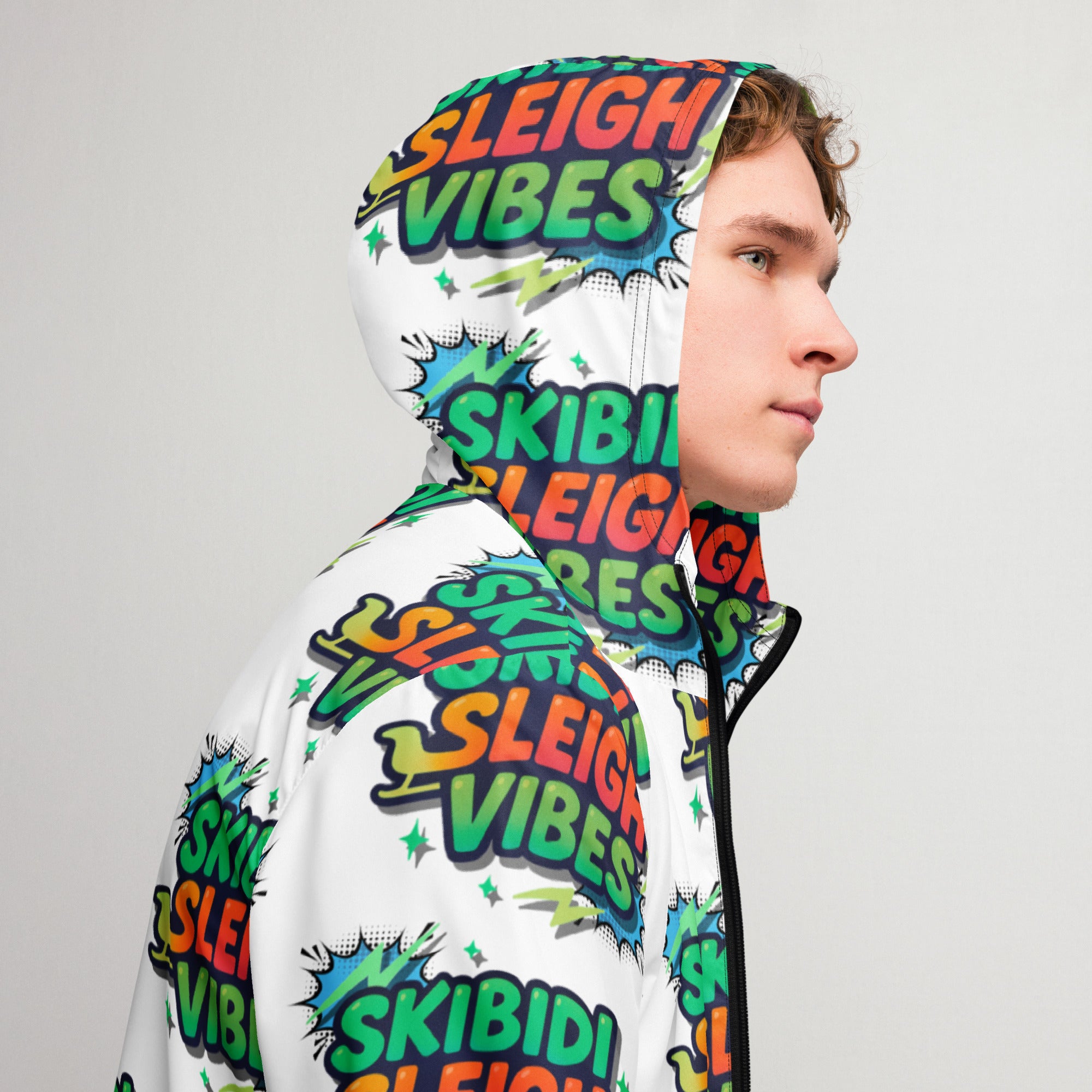 Skibidi Sleigh Vibes Teen Windbreaker | – RB Designa Co