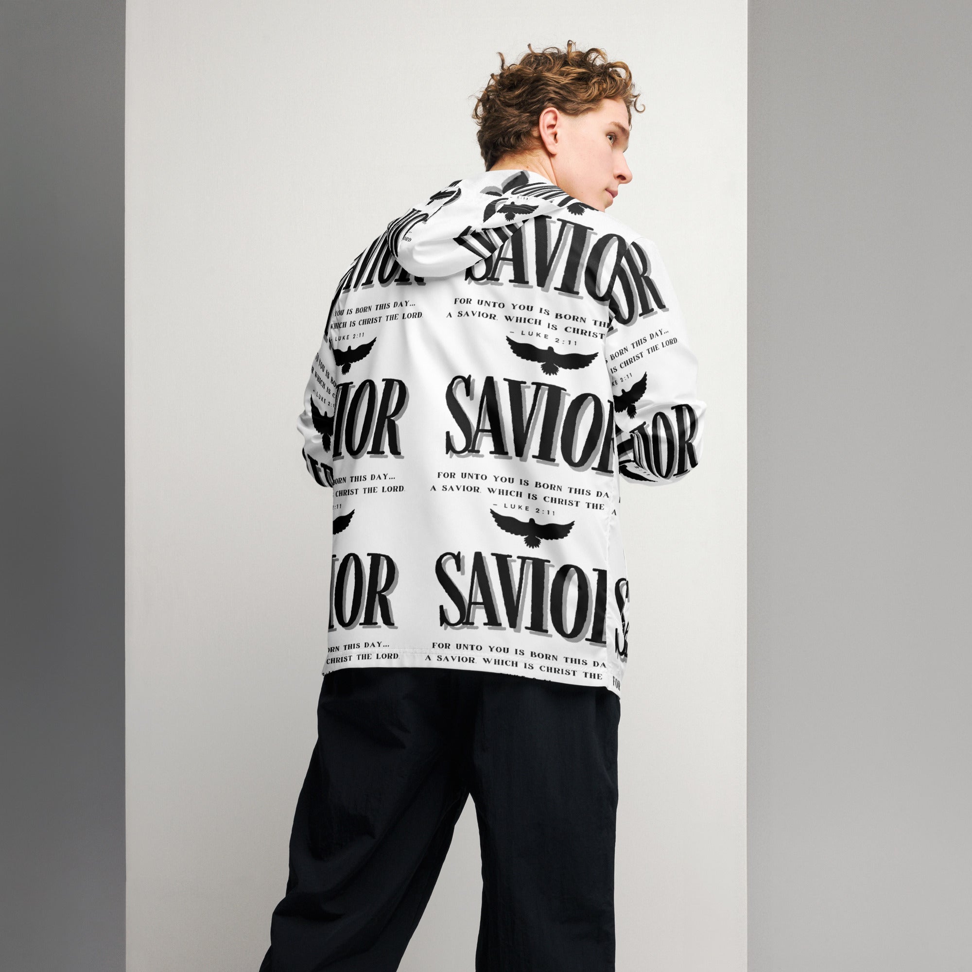 Savior Back Light Biblical Windbreaker | – RB Designa Co