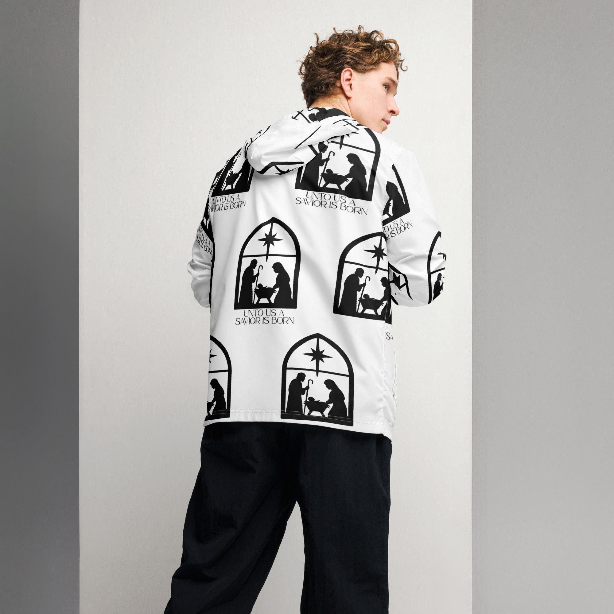 Savior is born Biblical Windbreaker | – RB Designa Co