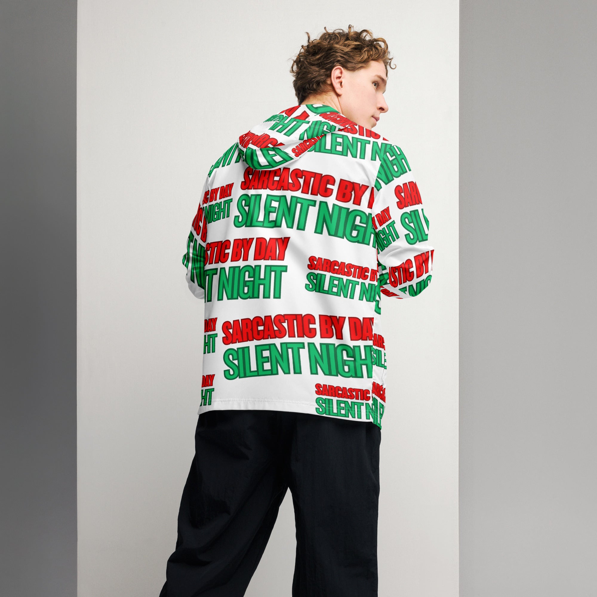 Sarcastic Silent Night Anti-Christmas / Bah Humbug Windbreaker | – RB Designa Co