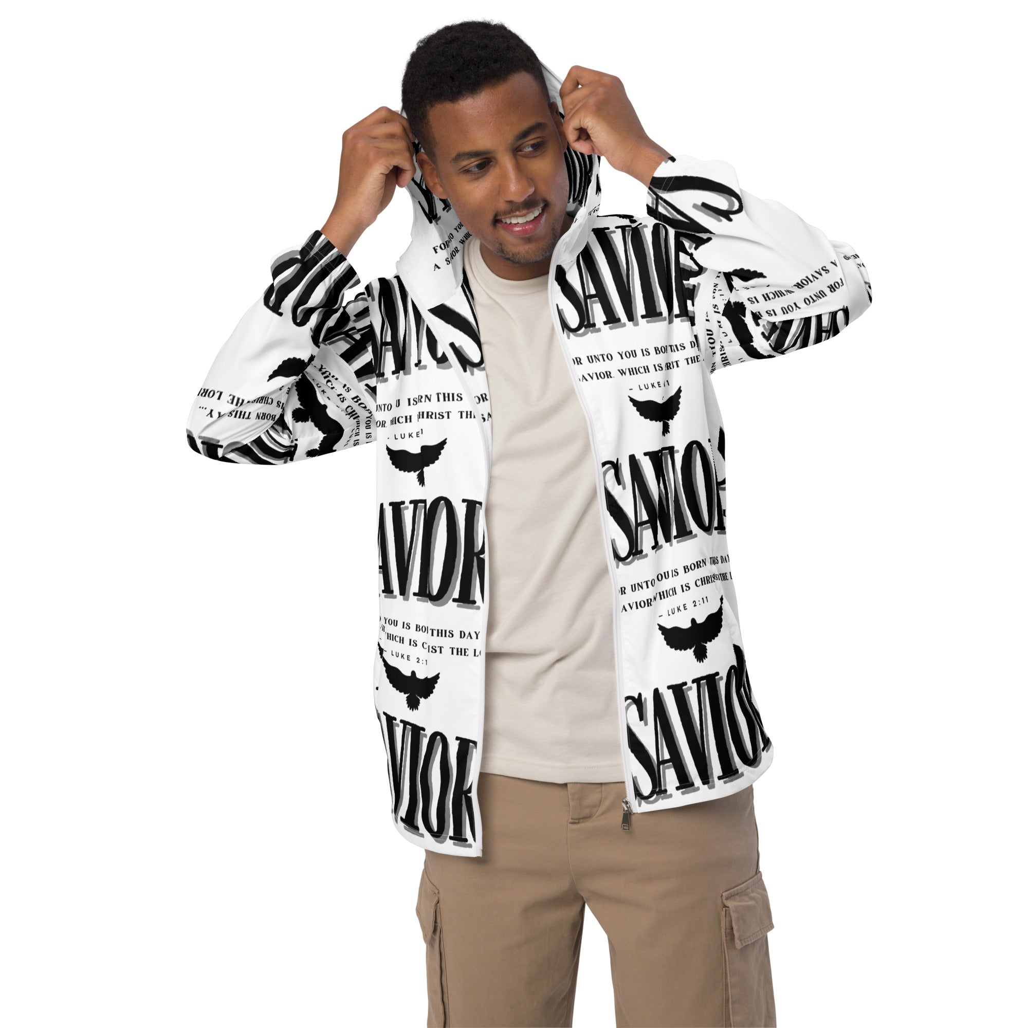 Savior Back Light Biblical Windbreaker | – RB Designa Co
