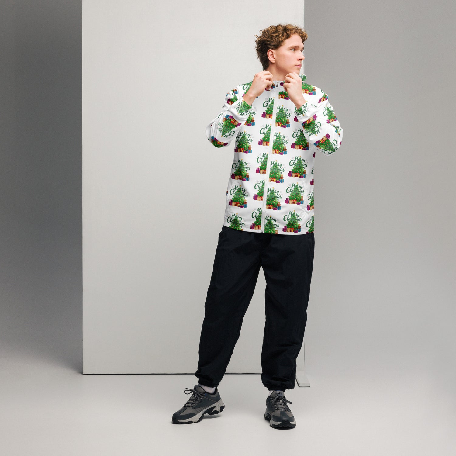 Merry Christmas Green Teen Windbreaker | – RB Designa Co