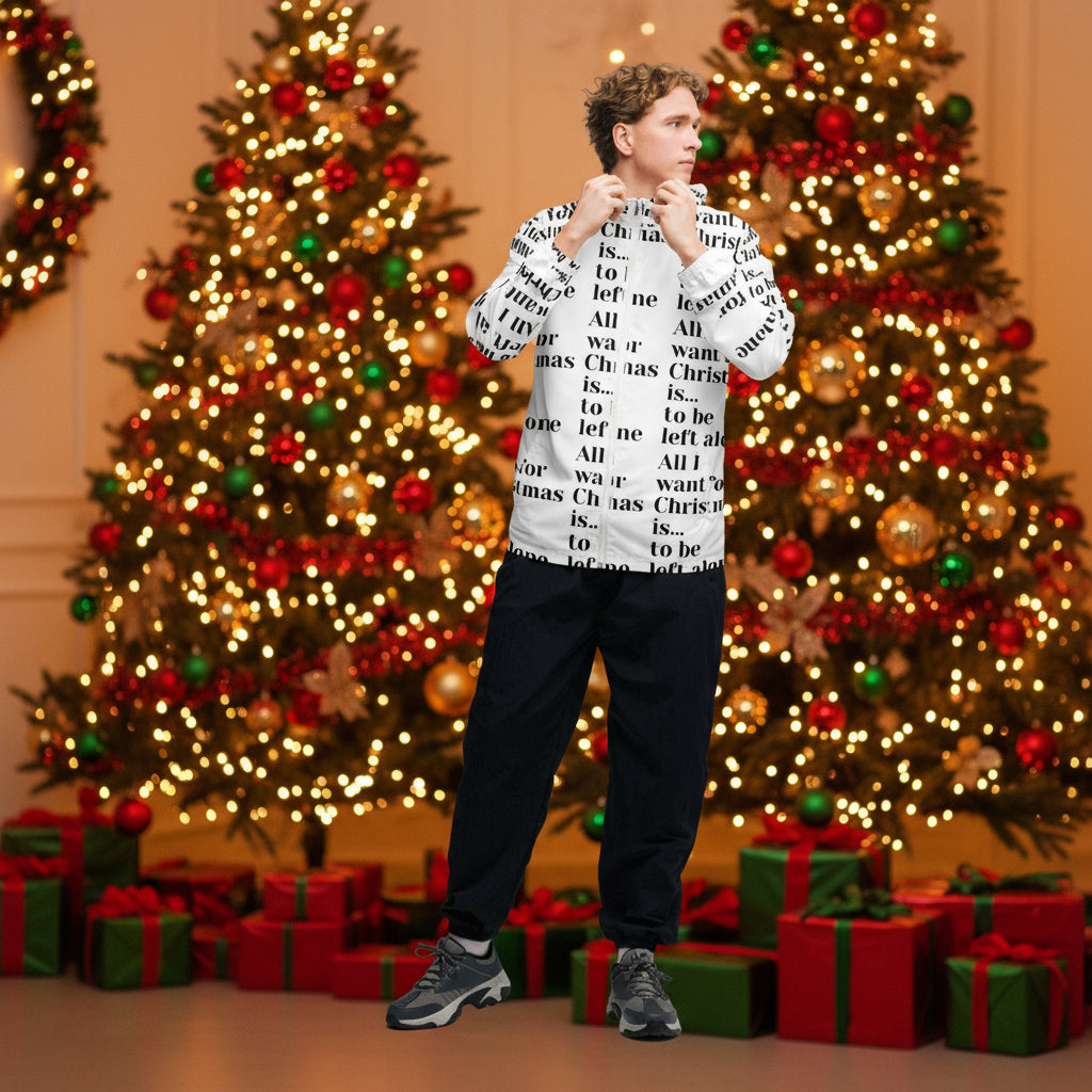 Left Alone Light Anti-Christmas / Bah Humbug Windbreaker | – RB Designa Co