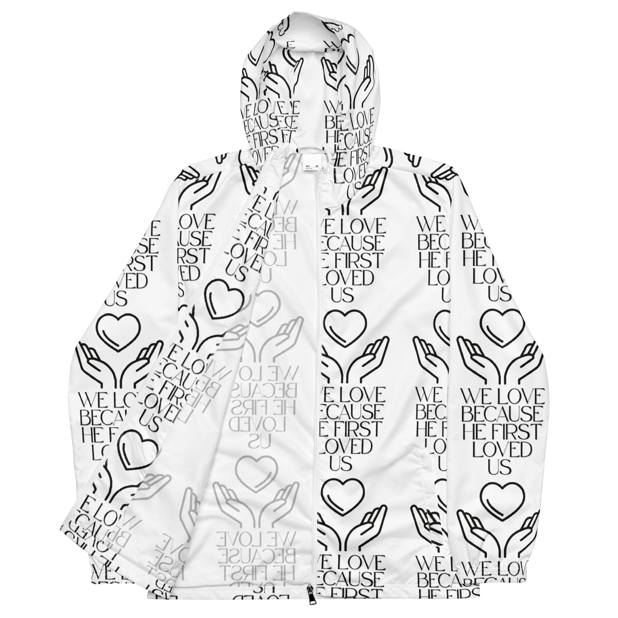 He First Loved Us Biblical Windbreaker | – RB Designa Co