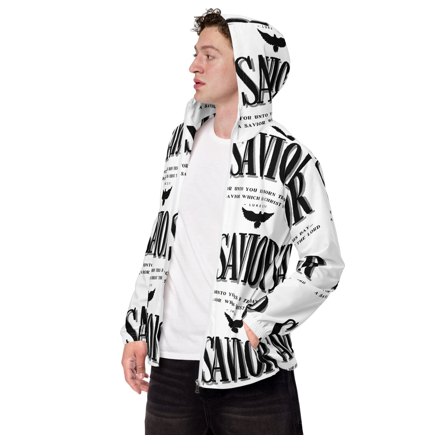 Savior Back Light Biblical Windbreaker | – RB Designa Co