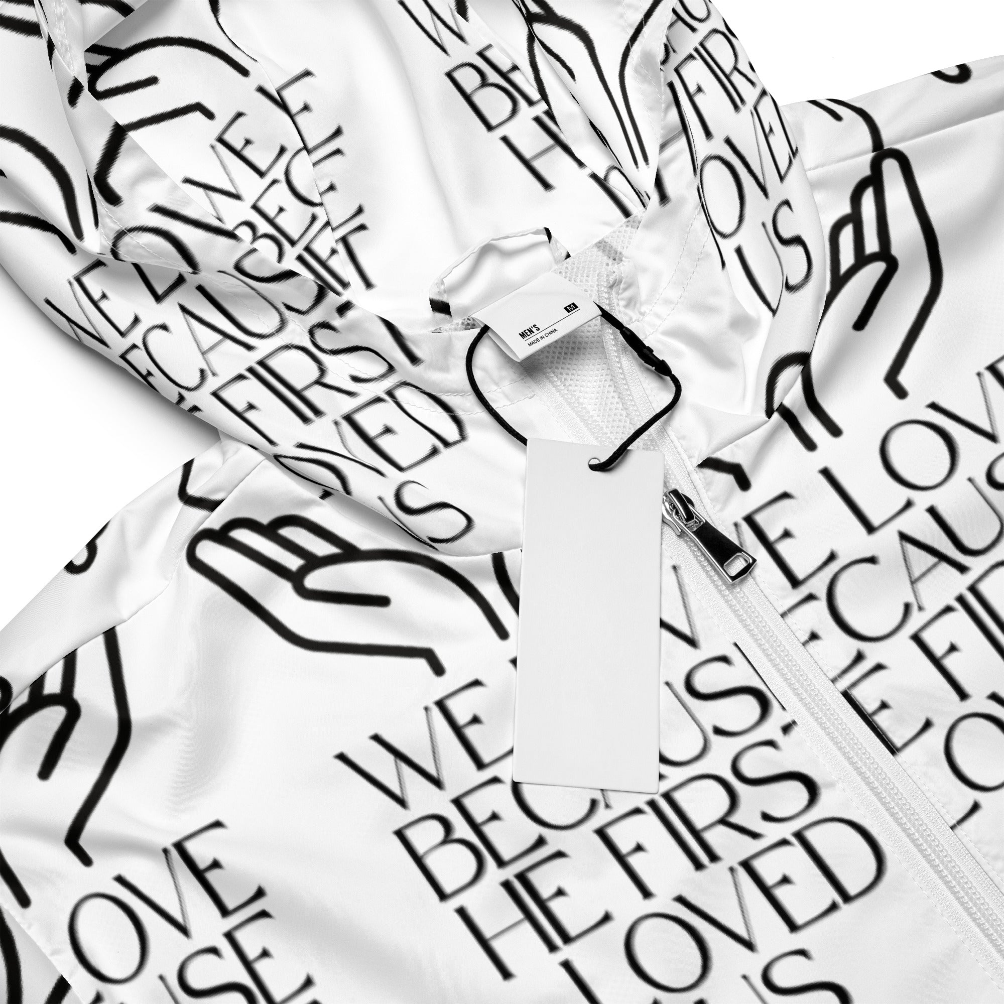 He First Loved Us Biblical Windbreaker | – RB Designa Co