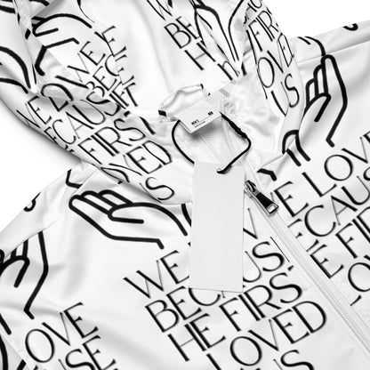 He First Loved Us Biblical Windbreaker | – RB Designa Co