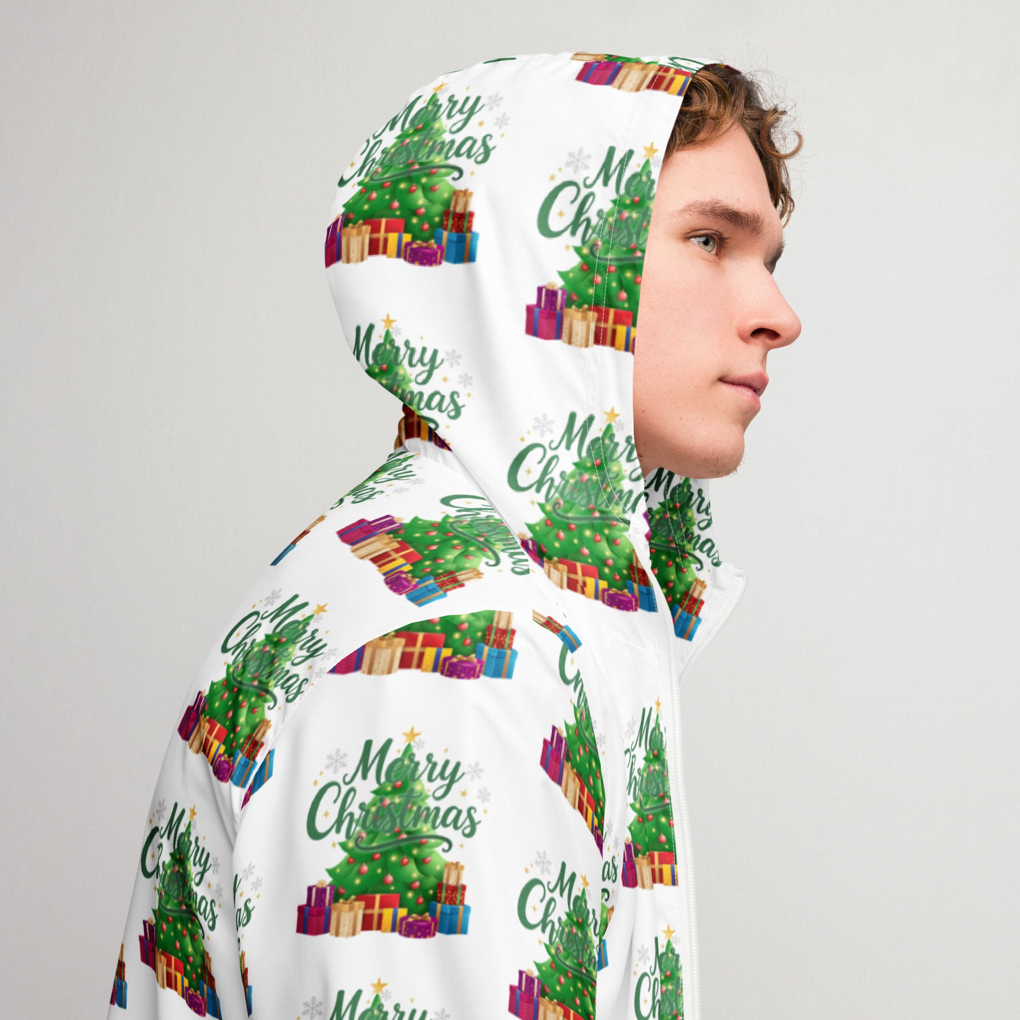 Merry Christmas Green Teen Windbreaker | – RB Designa Co