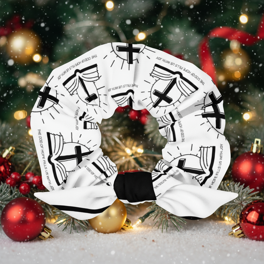 Joy Of The Lord Biblical Scrunchie