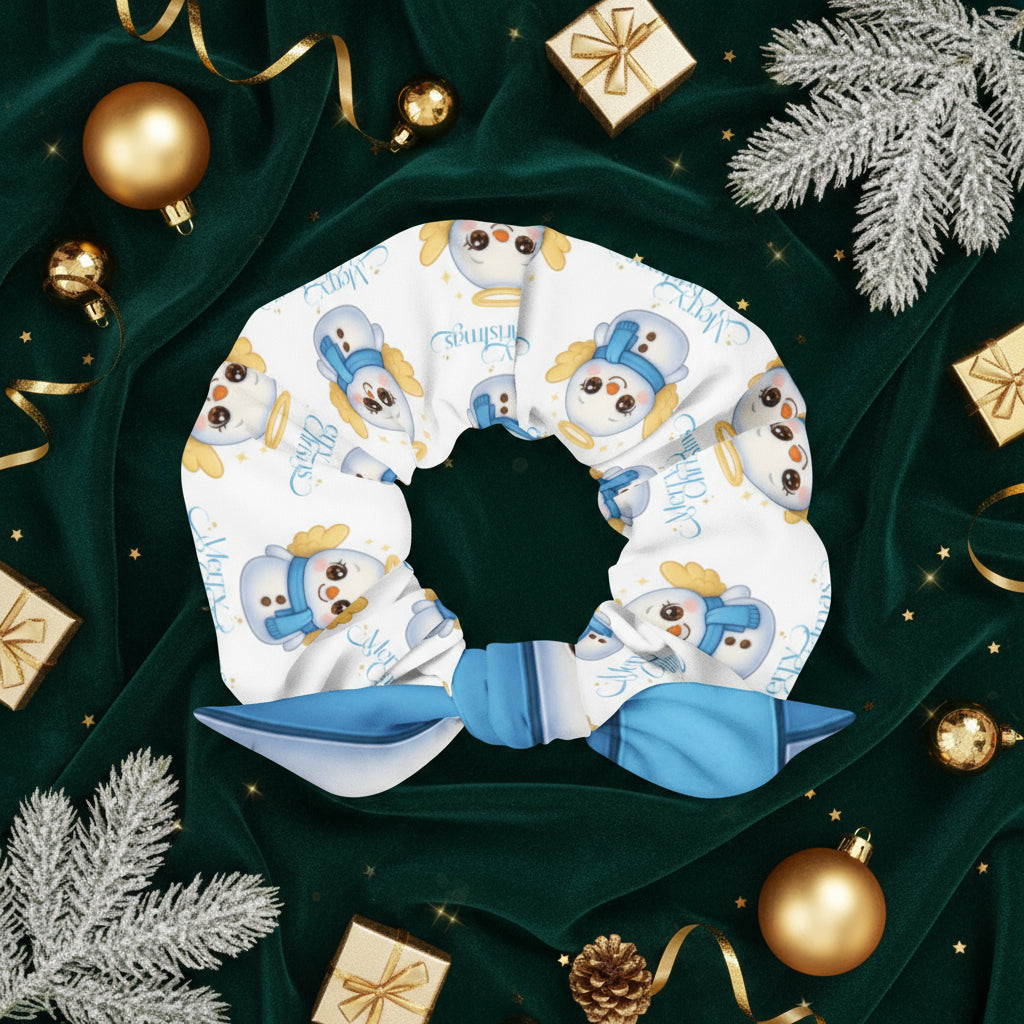 Angel Snowman Halo Kids & Babies Scrunchie | – RB Designa Co