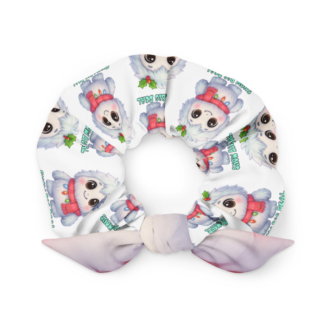 Festive Yeti Holly Kids & Babies Scrunchie | – RB Designa Co