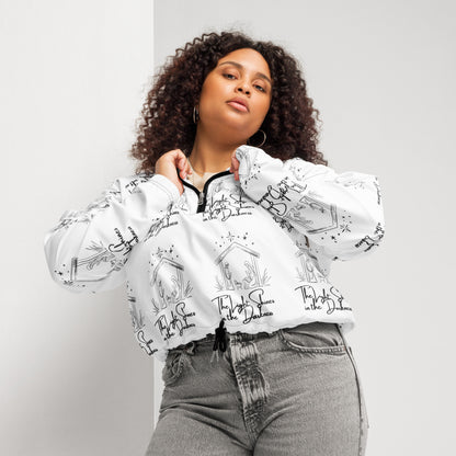 Light in Darkness Biblical Cropped Windbreaker | – RB Designa Co