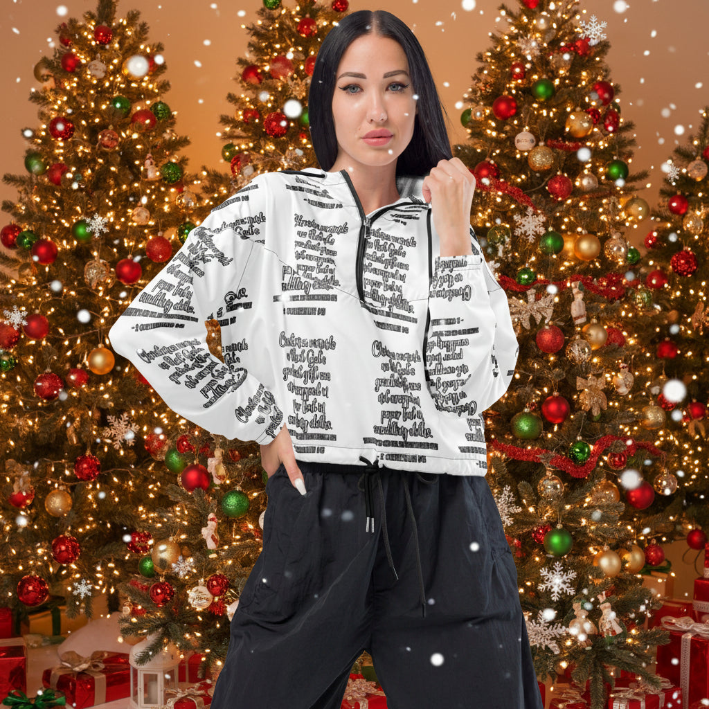 Gift Biblical Cropped Windbreaker | – RB Designa Co