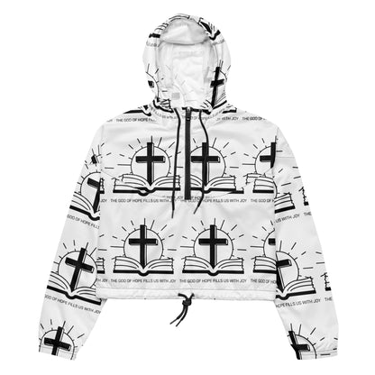 Joy of the Lord Biblical Cropped Windbreaker | – RB Designa Co