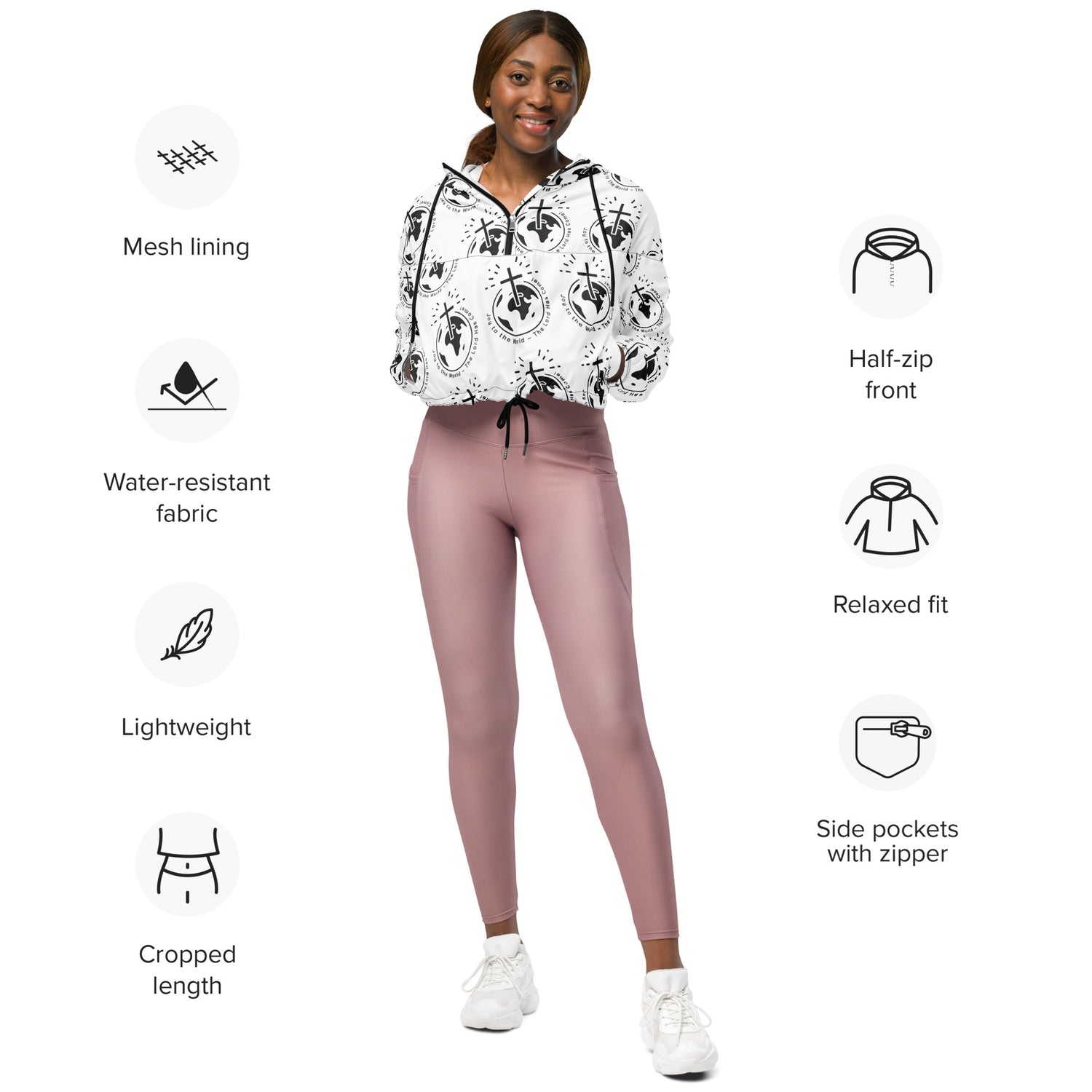 Lord is Good Biblical Cropped Windbreaker | – RB Designa Co