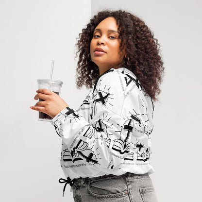 Joy of the Lord Biblical Cropped Windbreaker | – RB Designa Co