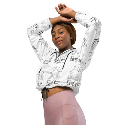 Light in Darkness Biblical Cropped Windbreaker | – RB Designa Co