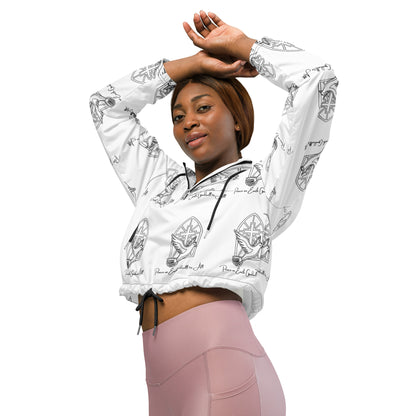 Peace Love God Biblical Cropped Windbreaker | – RB Designa Co