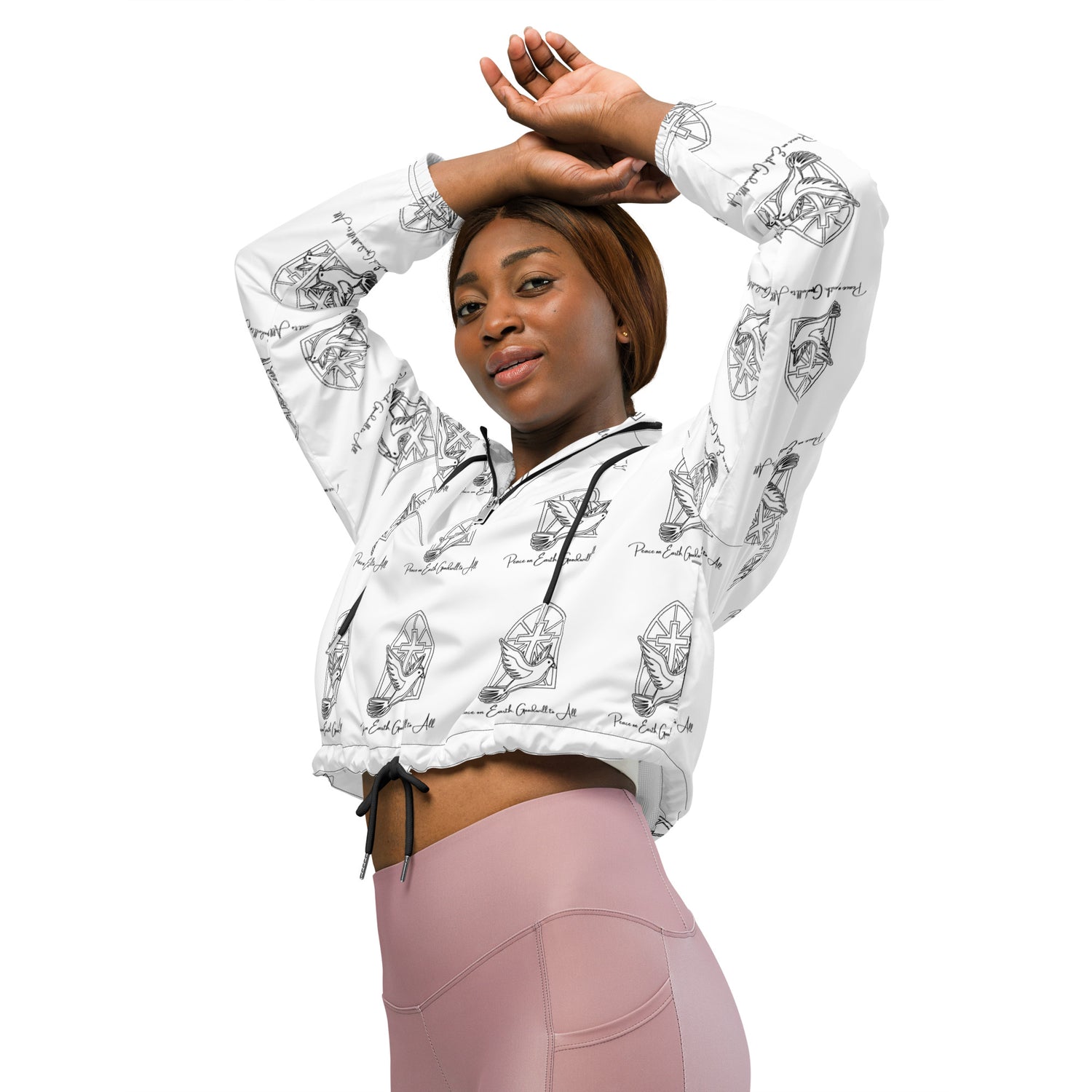 Savior is born Biblical Cropped Windbreaker | – RB Designa Co