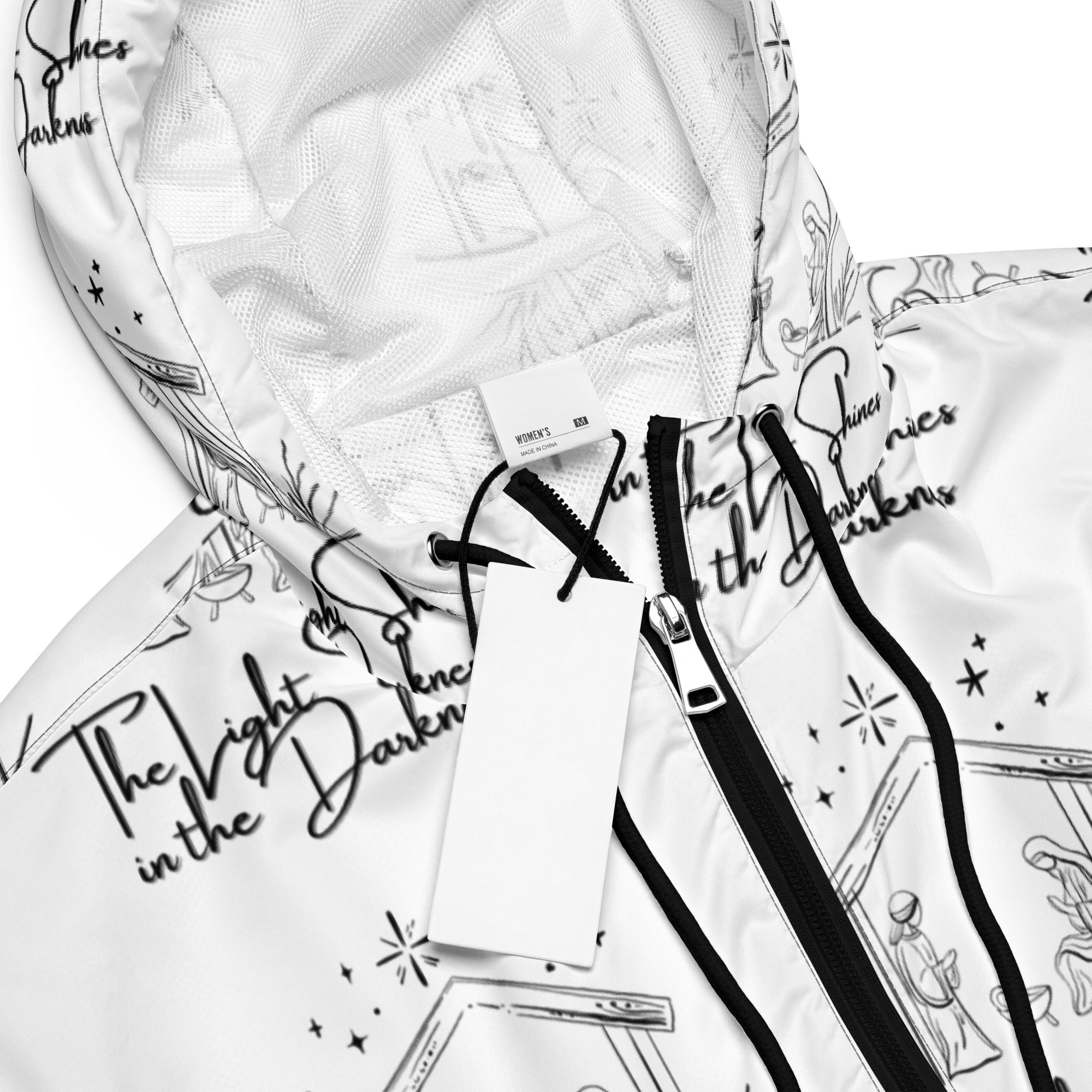 Light in Darkness Biblical Cropped Windbreaker | – RB Designa Co