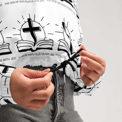 Joy of the Lord Biblical Cropped Windbreaker | – RB Designa Co