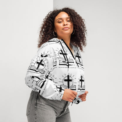Joy of the Lord Biblical Cropped Windbreaker | – RB Designa Co