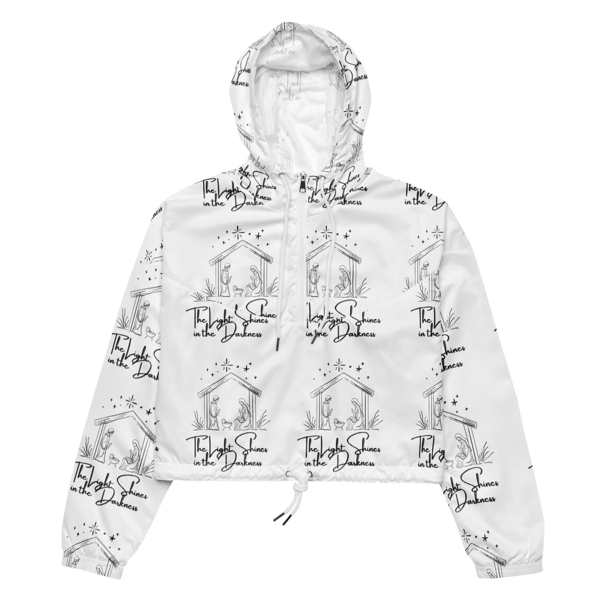 Light in Darkness Biblical Cropped Windbreaker | – RB Designa Co