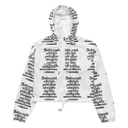 Gift Biblical Cropped Windbreaker | – RB Designa Co