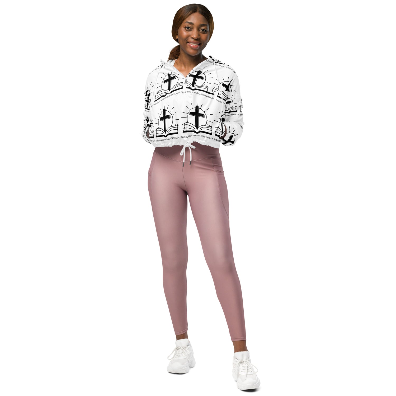 Joy of the Lord Biblical Cropped Windbreaker | – RB Designa Co