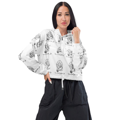 Savior is born Biblical Cropped Windbreaker | – RB Designa Co