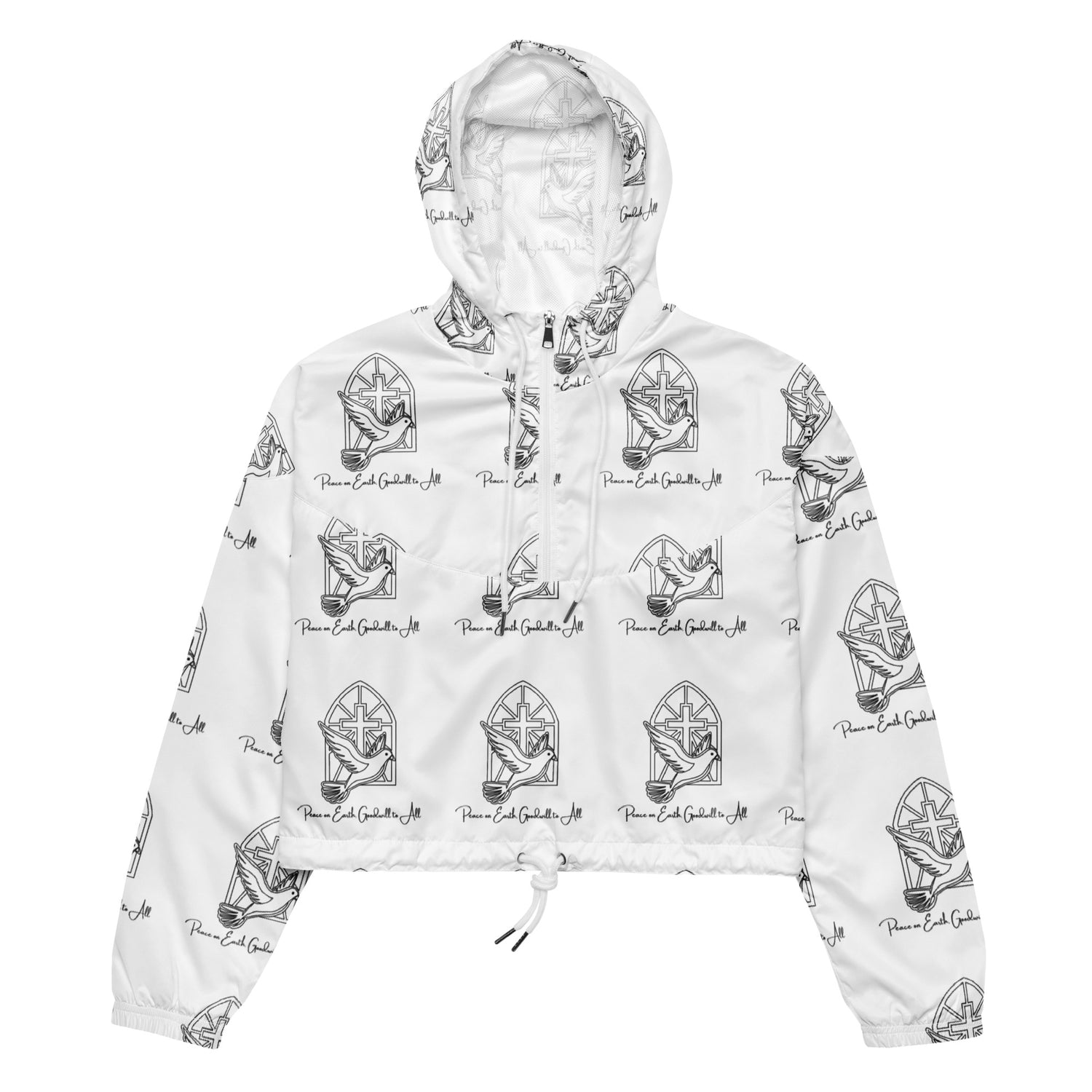 Savior is born Biblical Cropped Windbreaker | – RB Designa Co