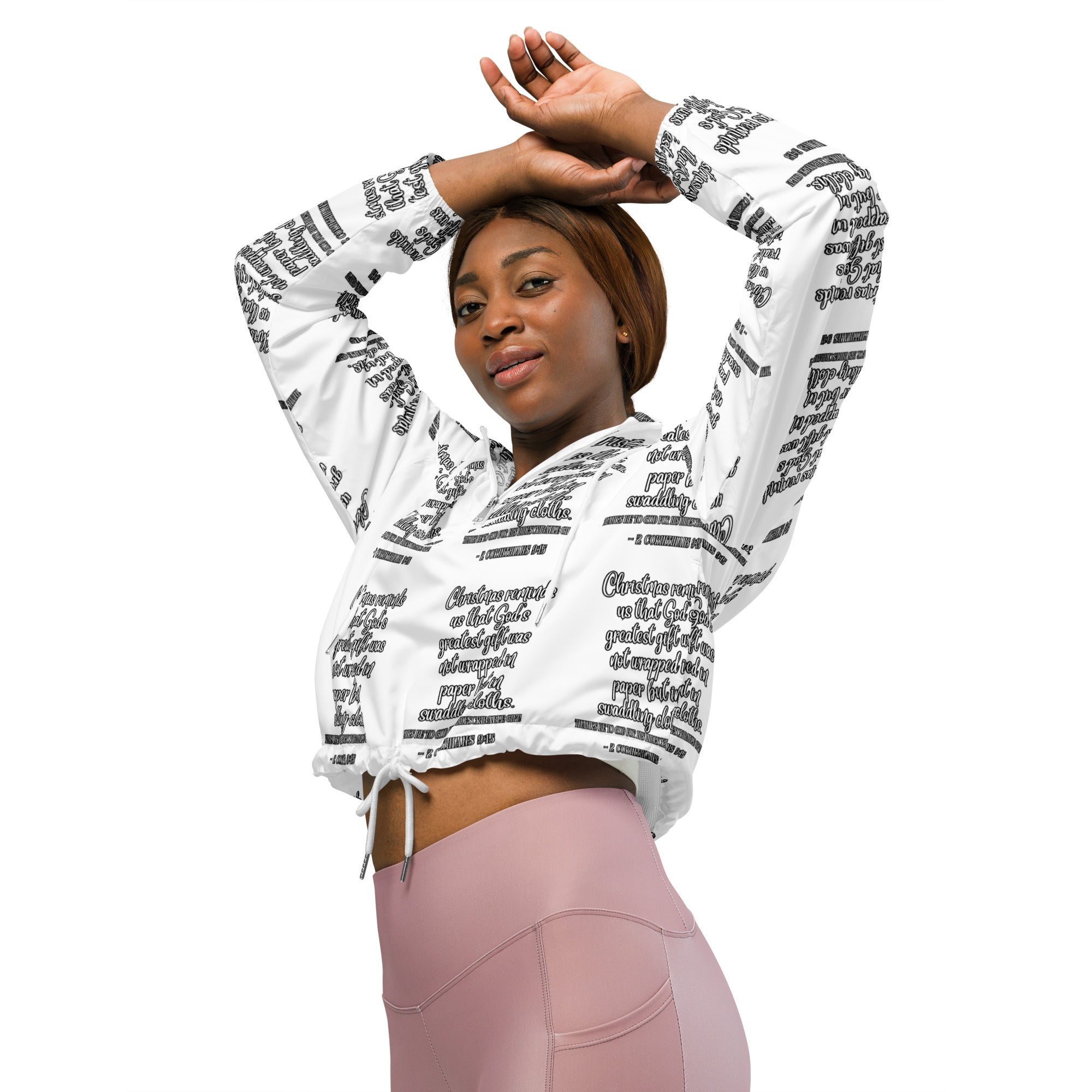 Gift Biblical Cropped Windbreaker | – RB Designa Co