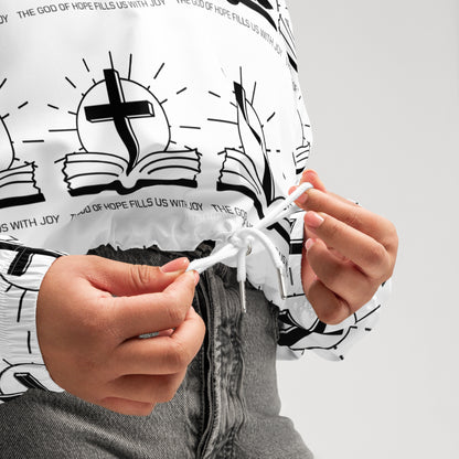 Joy of the Lord Biblical Cropped Windbreaker | – RB Designa Co
